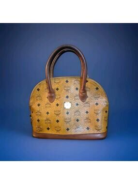 MCM Shoulder Bag Purse in Visetos Brown High Quality High End Authentic ..